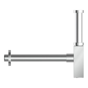 Verchromter Kirchhoff Flaschensiphon DS-3WK für Waschtische mit 1 1/4 Zoll Anschluss.