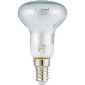 E14 LED Reflektor R50 Leuchtmittel, 2,6 W, warmweiß. Für Wohn- & Essbereich.
