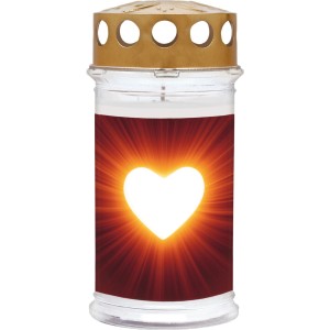 Motiv-Grablicht Ambrosius 5 Tage Herz