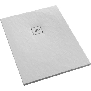 Ottofond Duschwanne Nevis, 120x100 cm, rechteckig, weiß, extraflach mit Ablauf