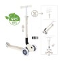 Globber Primo Foldable Lights Tretroller 120/80 mm ABEC 5 3-Rädrig Höhenverstellbar LED-Rollen Kokos Weiß_2