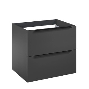 Roca Waschtischunterschrank Elegant, 60 cm, Anthrazit Matt, mit 2 Schubladen.