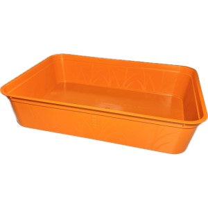 Orange OBI Bring-Back Box, 38x28x8 cm, für Pflanzen und mehr. Praktische Aufbewahrungsbox.