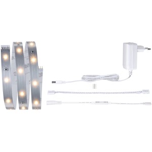 Paulmann MaxLED 250 LED Strip Regal Basis-Set 1m, weiß, mit Netzteil und Zubehör.