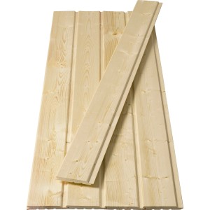 Unbehandeltes Profilholz Göteborg, Fichte/Tanne, für Wand- und Deckenverkleidung.