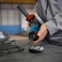 Bosch Professional GWX 14-125 S X-Lock Winkelschleifer in Aktion, Drehzahlvorwahl
