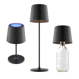 Brilliant LED-Tischleuchte Kaami 3-in-1 Schwarz