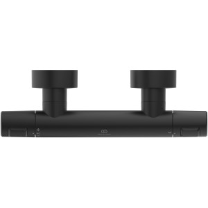 Ideal Standard Brausethermostat Ceratherm T25 Aufputz in Silk Black für die Dusche.