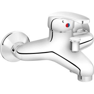 Chromfarbene baliv Wannenarmatur WA-5090 mit Einhebelmischer für Badewanne.