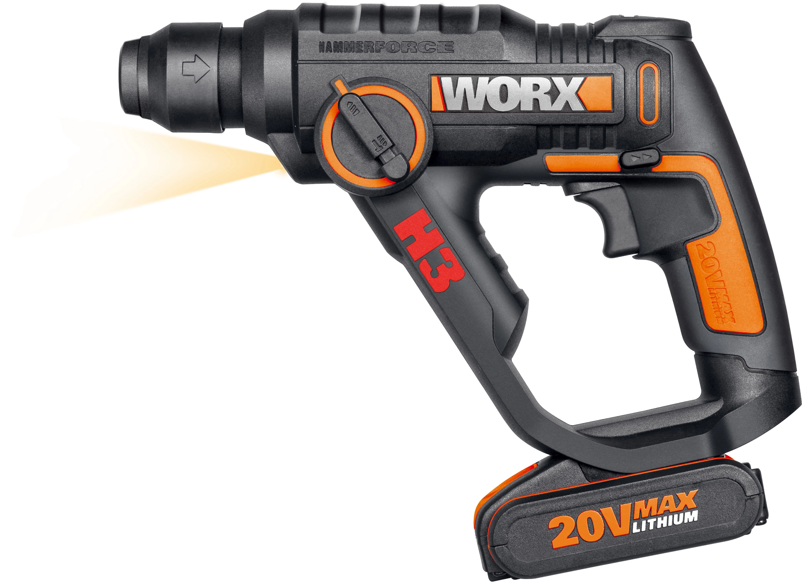 Worx Akku Bohrhammer WX390.1 Solo