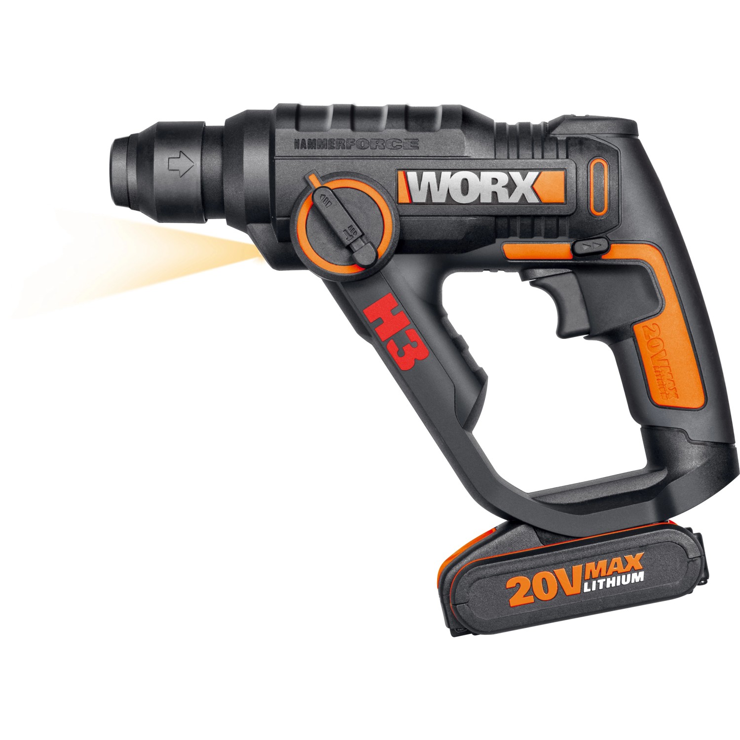 Worx Akku Bohrhammer WX390.1 Solo