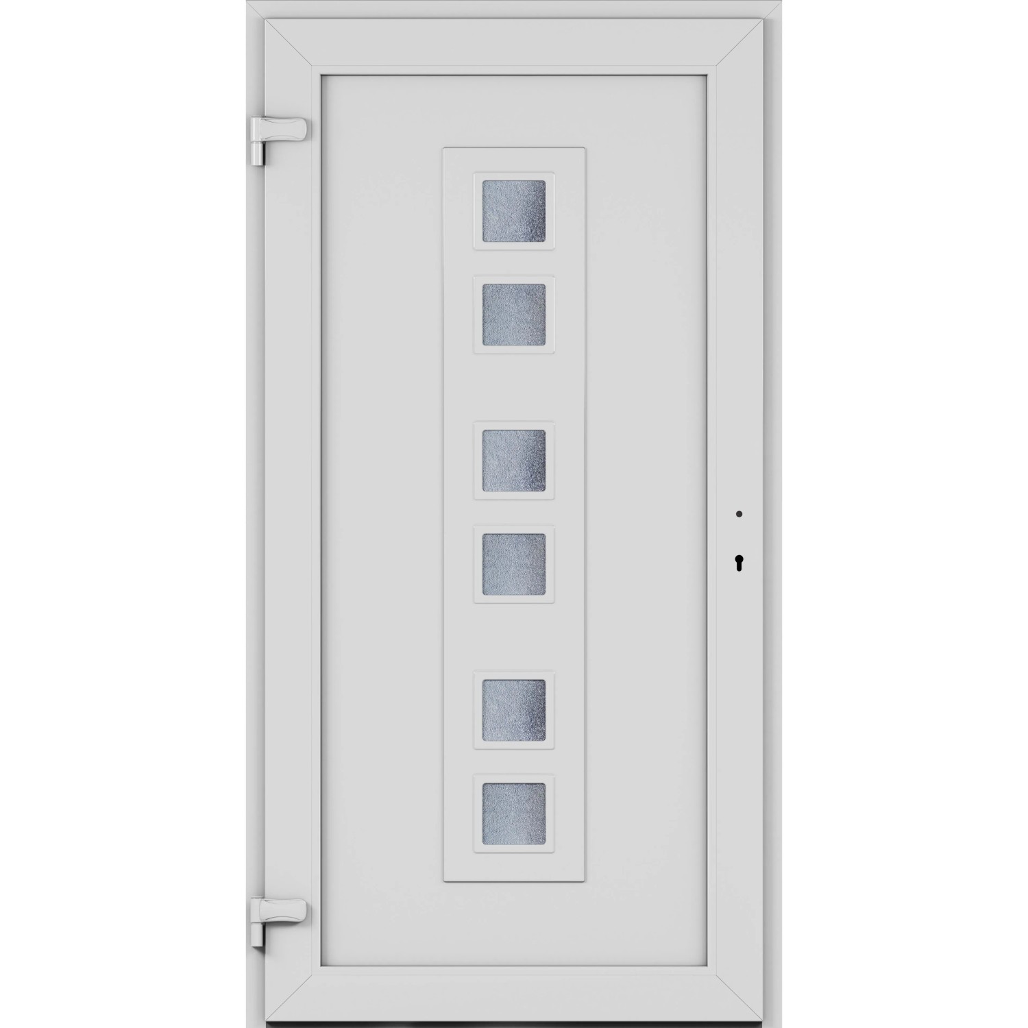 Roro Haustür OKE 1102 Kunststoff Weiß 100 cm x 210 cm DIN L_2