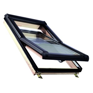 Roro Holz-Dachfenster KB5.1 VSG 114 cm x 140 cm Kiefer