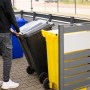Westmann Mülltonnenverkleidung Planum für 4 Tonnen (240 l) in Anthrazit/Grau. Sichtschutz und moderne Optik.
