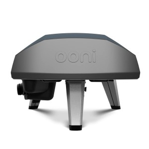Ooni Gas-Pizzaofen Koda 2 in Schieferblau, 2. Generation. Kompakter Gasgrill mit drei Standbeinen.