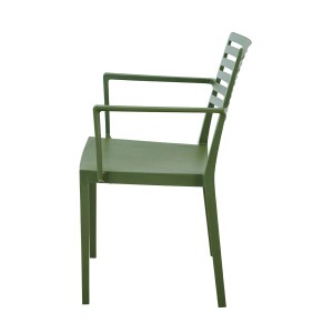 Siena Garden Stapelsessel Alley Olive Glasfaserverstärkt 80 x 57 x 56 cm