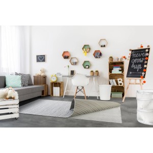 Andiamo Teppichunterlage, 120x180 cm, weißes Gitterdesign für Teppichstopp auf glatten Böden.