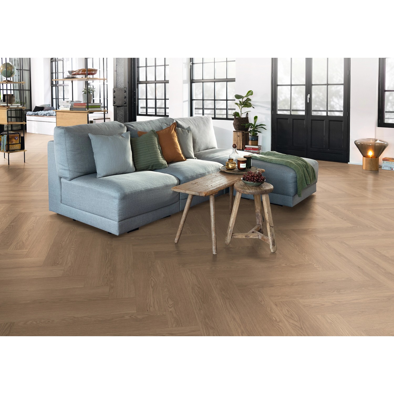 Egger NatureSense Herringbone Laminat 8 mm Braun_5