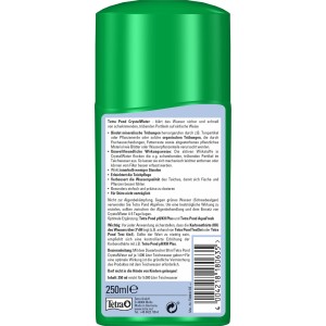 Tetra Pond CrystalWater 250ml: Wasserpflegemittel zur Klärung von Gartenteichwasser.