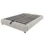 okwish Polsterbett 140x200cm mit LED Beleuchtung und Stauraum Beige ohne Matratze_10