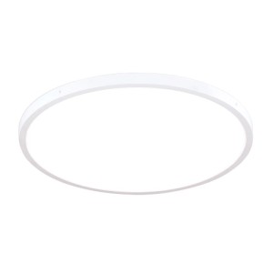 Orion LED Deckenleuchte Lero, rund, weiß, Ø 60 cm, ultraflach. Dimmbares warmweißes Licht für minimalistische Wohnstile.