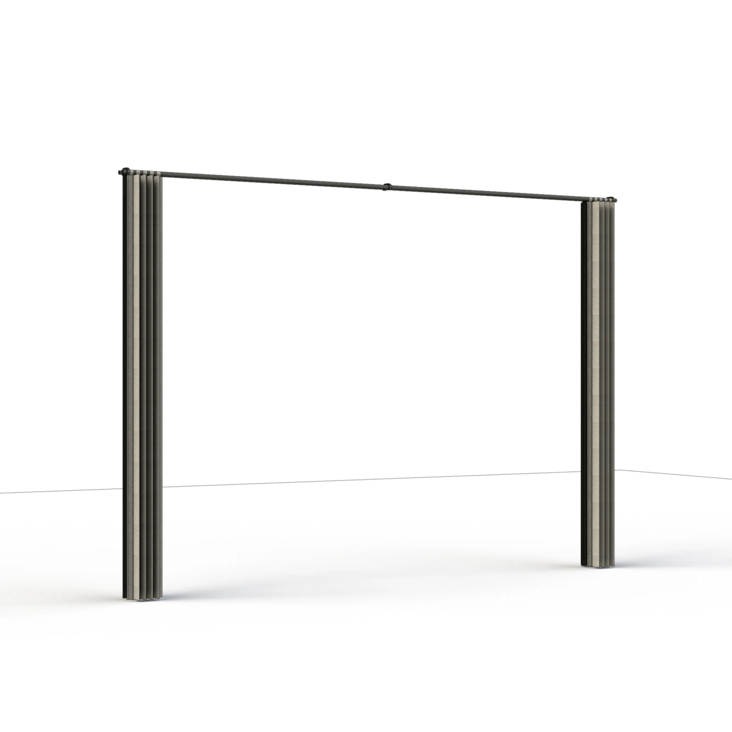 Siena Garden Vorhang mit Insektenschutz für Schattenmanufaktur, anthrazit, 300x210cm.