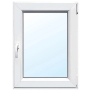 Kunststoff-Fenster 1-flg. 2-Fach Verglasung Weiß 100 cm x 120 cm DIN Rechts