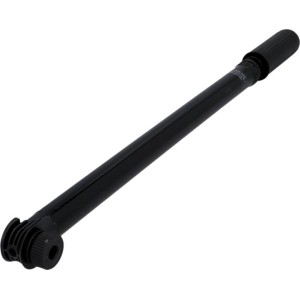 Schwarze Fischer Luftpumpe (42 cm) mit Rahmenbefestigung für Fahrradreifen.