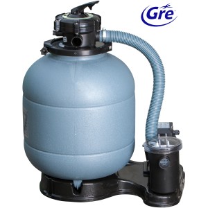 Sandfilteranlage für Gre Stahlwand-Pool Fidji, 4 m³/h Durchflussmenge.