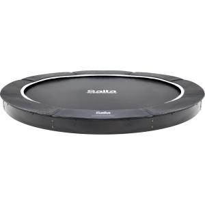 Schwarzes Salta Royal Baseground Trampolin, Ø 251 cm, für den ebenerdigen Einbau.