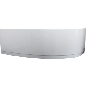 Weiße Acrylschürze für Badewanne, linke Ausführung, passend für OBI Marina Typ B.