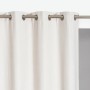 Cosy Living Wärmeschutzvorhang Luna, elfenbeinfarben, mit Ösen zur einfachen Anbringung.