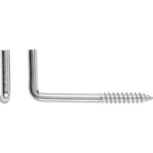 LUX Schraubhaken, 2 mm x 20 mm, verzinkt, 10 Stück, für leichte Dekorationen und Bilder.