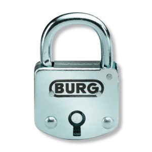 Burg Wächter Vorhangschloss 393 45 SB, verzinktes Schloss ohne Schlüssellochverdeck.