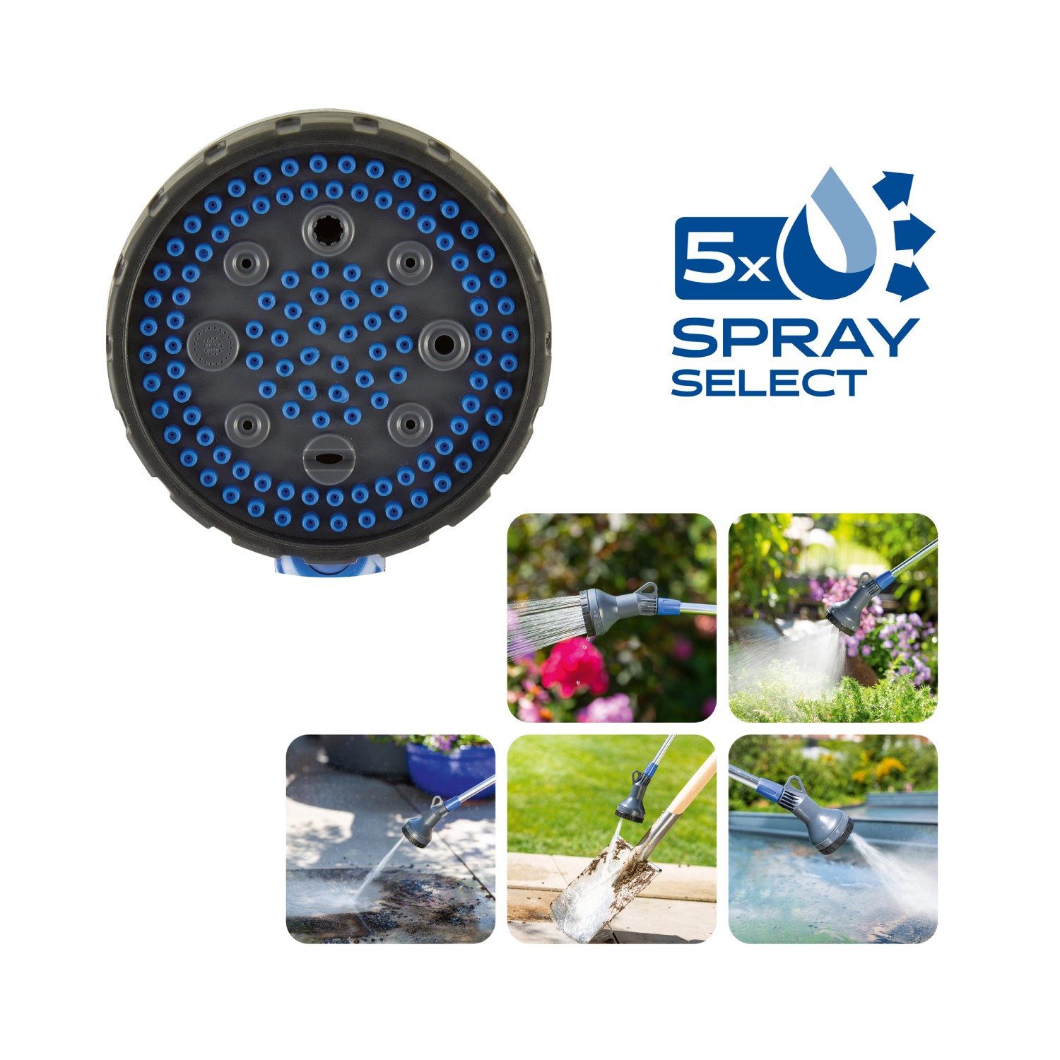 Gießstab 90 Cm Aus Zink-Chrom - Leichter Bewässerungsstab Mit Quick-Stop