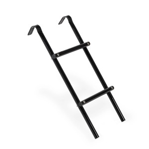 Schwarze Exit Trampolin Leiter Economy für Trampoline mit 50-70 cm Rahmenhöhe.