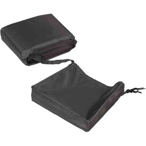 Aerocover Schutzhülle für Eck-Lounge, 255x255 cm, Anthrazit. Atmungsaktive Abdeckung für Gartenmöbel.