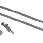 Bodenanker-Set für AXI Schaukel, bestehend aus zwei Erdankern, Schrauben und Unterlegscheibe.