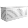Biohort Freizeitbox Gr. 200, silber-metallic, ideal zur Aufbewahrung im Außenbereich.
