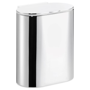 Tesa Elegaant Kosmetikeimer Chrom, Wandmontage, mit Soft-Close Deckel. Bad Accessoire.