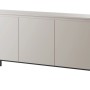 Selsey Sideboard Bemmi 150 cm in Kaschmirgrau mit 3 Türen und schwarzen Metallbeinen. Modernes Design für Stauraum.