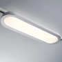 Weißes Paulmann URail LED Panel Loop (7W) an einem Schienensystem.