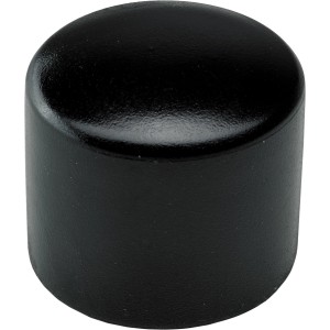 Hettich Fußkappe, 25mm, schwarz, 4er-Set. Kunststoff Möbelgleiter zum Schutz von Böden.