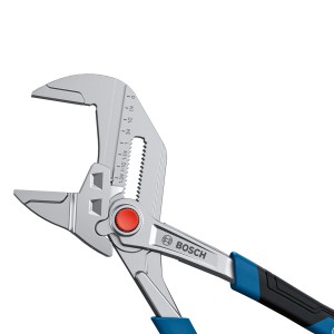 Bosch Professional Sanitär-Zangenschlüssel, 250 mm, mit blau-schwarzem Griff. Zange zum Greifen, Halten, Drücken und Biegen.