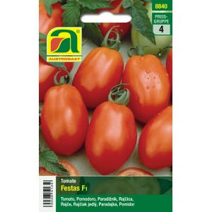 Austrosaat Tomate Festas F1 Saatgut, reichtragende Salattomate.