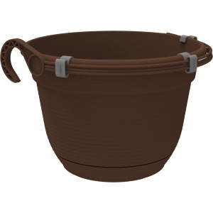 Braune Florus Hängeampel Original, Ø 26 cm, ideal für Balkon und Garten.