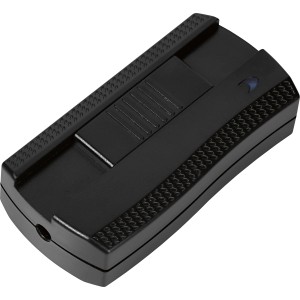 Schwarzer Fußschiebedimmer für Lampen, 40-300W, geeignet für Hochvolt-Halogenlampen.