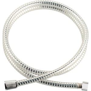 Kunststoff-Brauseschlauch 150 cm Silberfarben-Transparent