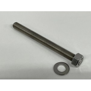Gewindestange FIS G V4A, 4 Stück, mit Mutter und Unterlegscheibe für Treppen- & Geländerbau.