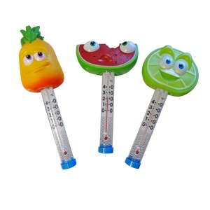 CF Group Poolthermometer Tutti Frutti, 3-fach sortiert, mehrfarbig. Wassertemperatur im Blick.